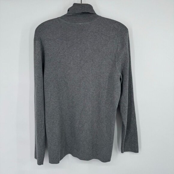 Chicos 3 womens Gray rachel Turtleneck Sweater long sleeve Size XL rayon - Picture 9 of 12